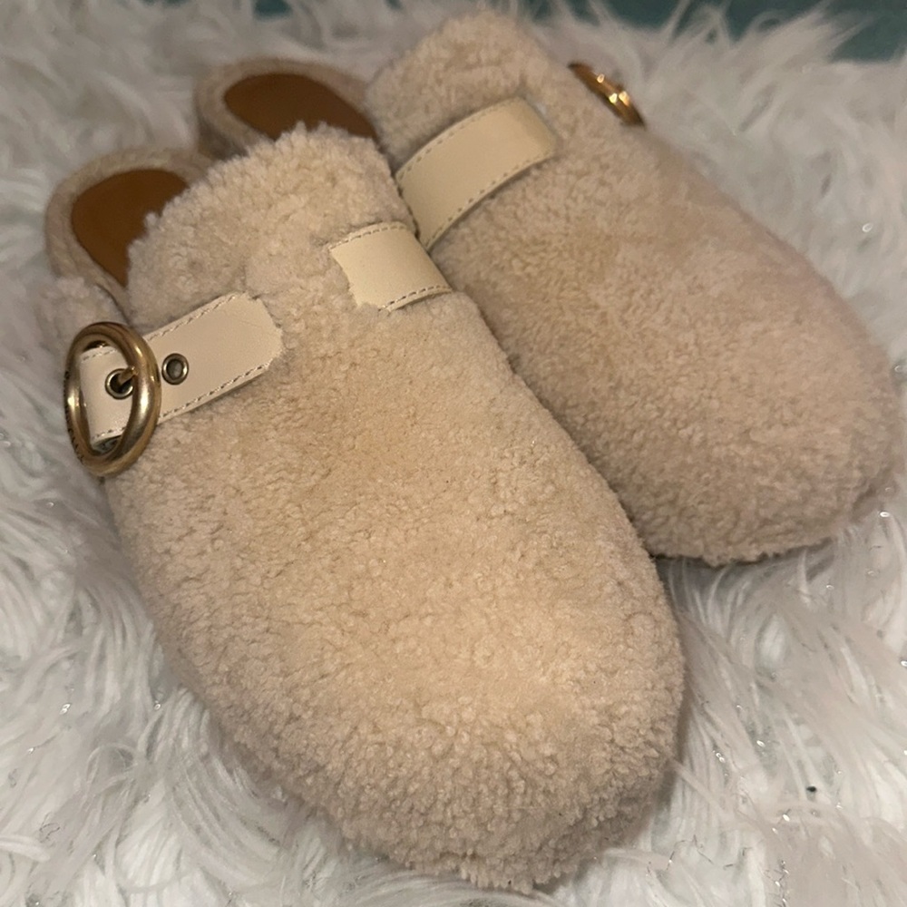 SEE By Chloe Shearling Viviane Clogs